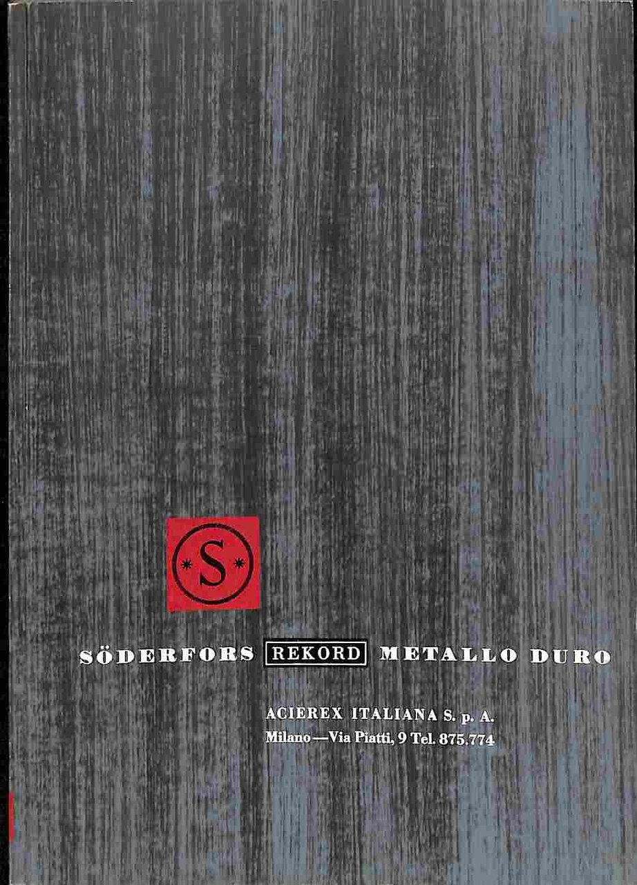 Sodefors. Rekord. Metallo duro (Catalogo commerciale)