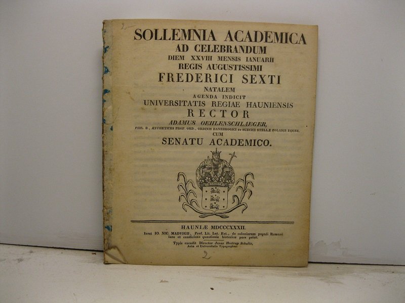 Sollemnia academica ad celebrandum diem XXVIII mensis ianuarii regis Augustissimi …