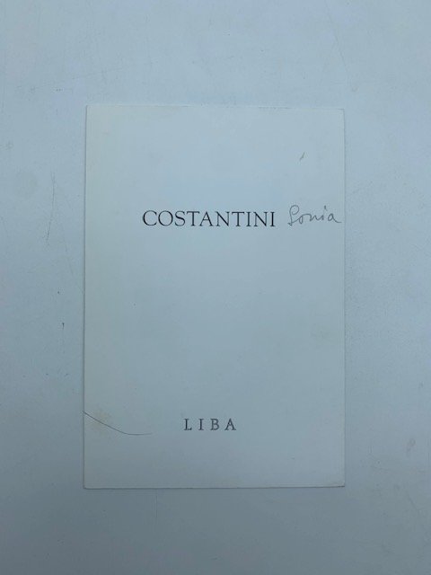 Sonia Costantini (Pieghevole della mostra presso l'Associazione Liba di Pontedera)