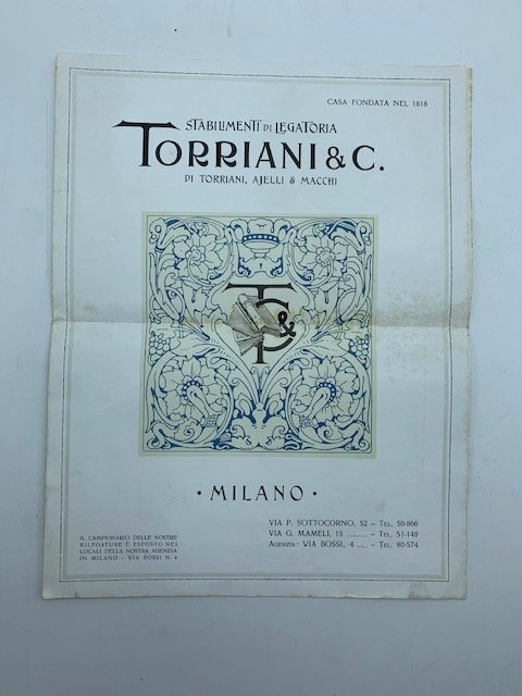 Stabilimenti di legatoria Torriani & C. di Torriani, Ajelli e …