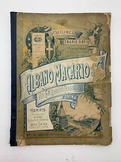 Stabilimento vetrario artistico Albano Macario & C. Via Gaudenzio Ferrari 11. Torino
