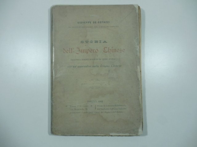 Storia dell'impero Chinese desunta dagli scritti di quel popolo con …