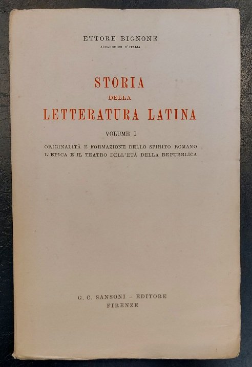 Storia della letteratura latina. Per il triennio