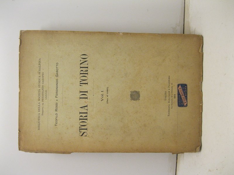 Storia di Torino. Vol. I (fino al 1280).