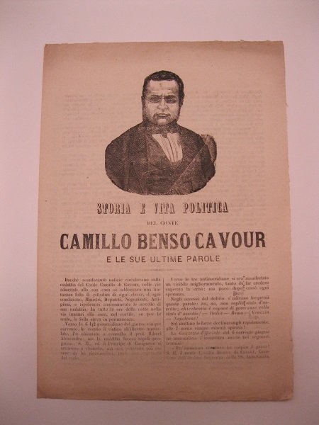 Storia e vita politica del Conte Camillo Benso Cavour e …