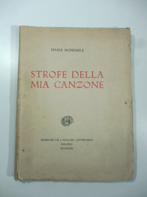 Strofe della mia canzone