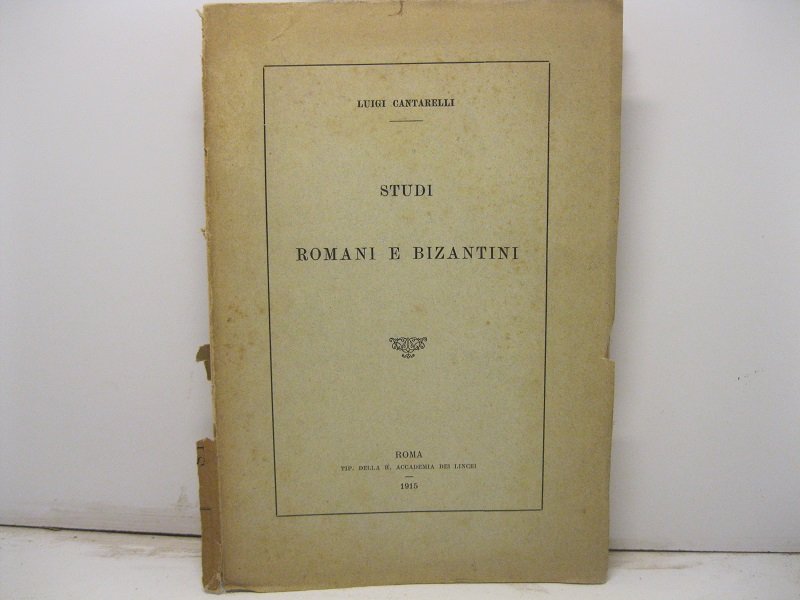 Studi romani e bizantini. | Immagine principale