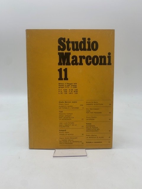 Studio Marconi 11. Milano 17 maggio 1979