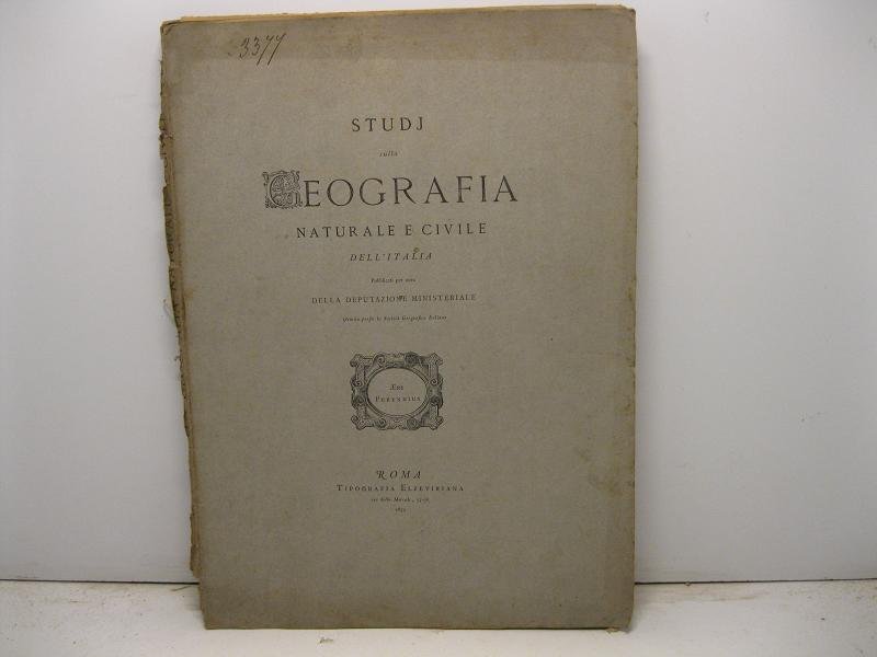 Studj sulla geografia naturale e civile dell'Italia pubblicati per cura …