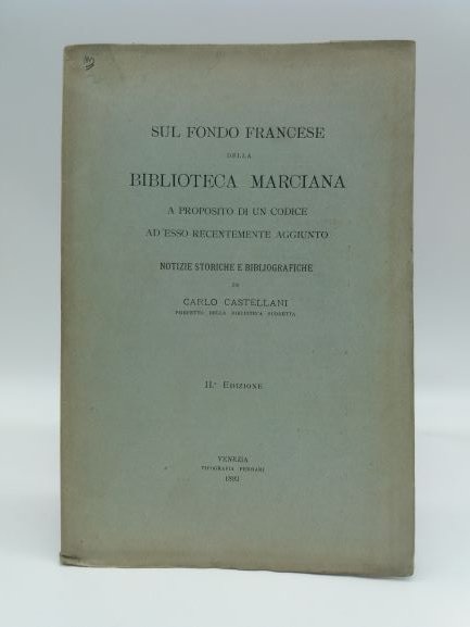 Sul fondo francese della biblioteca marciana a proposito di un …