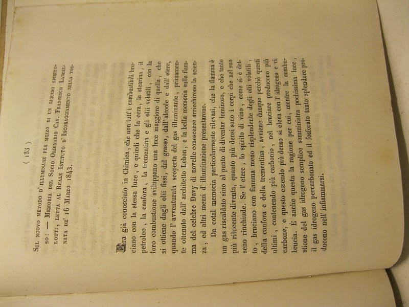 Sul nuovo metodo d'illuminare per mezzo di un liquido spiritoso. …