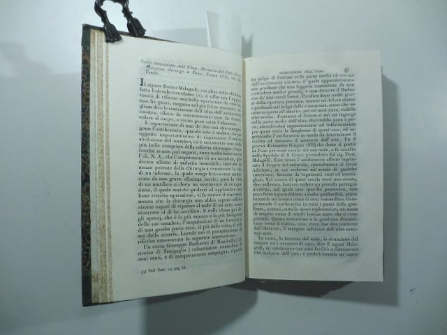 Sulla resecazione dell'ulna. Memoria del D. Luigi Malagodi chirurgo a …