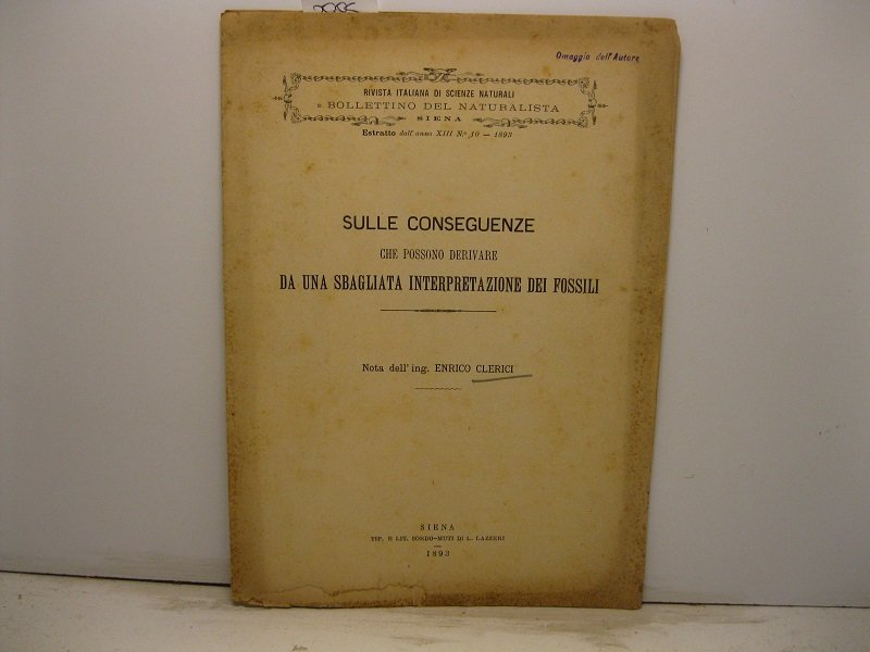 Sulle conseguenze che possono derivare da una sbagliata interpretazione dei …