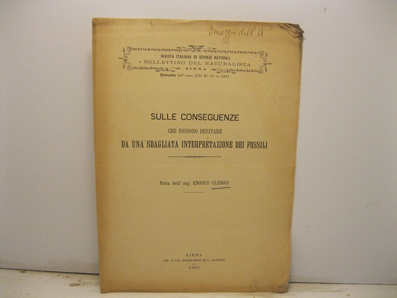 Sulle conseguenze che possono derivare da una sbagliata interpretazione dei …