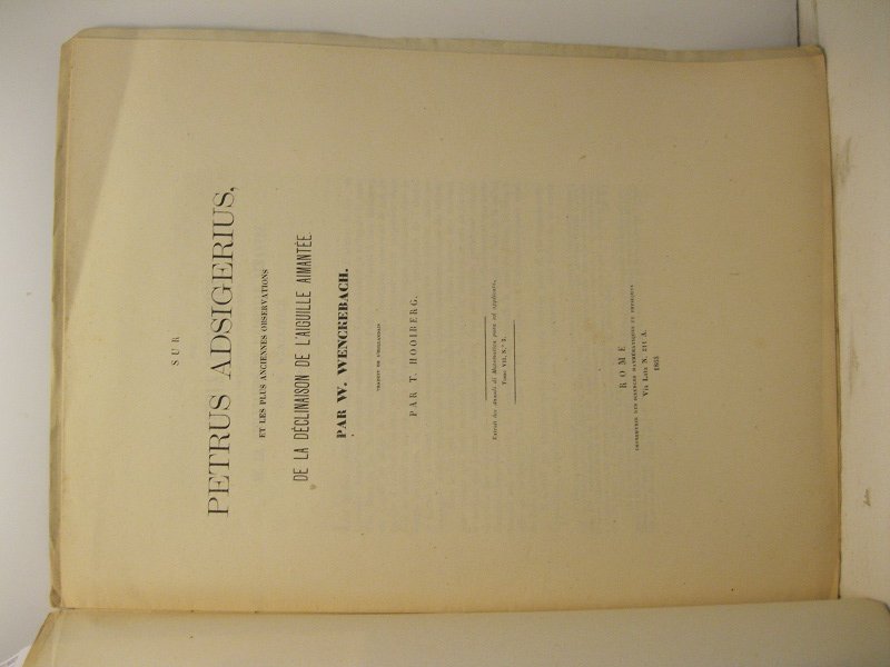 Sur Petrus Adsigerius et les plus ancienne observations de la …