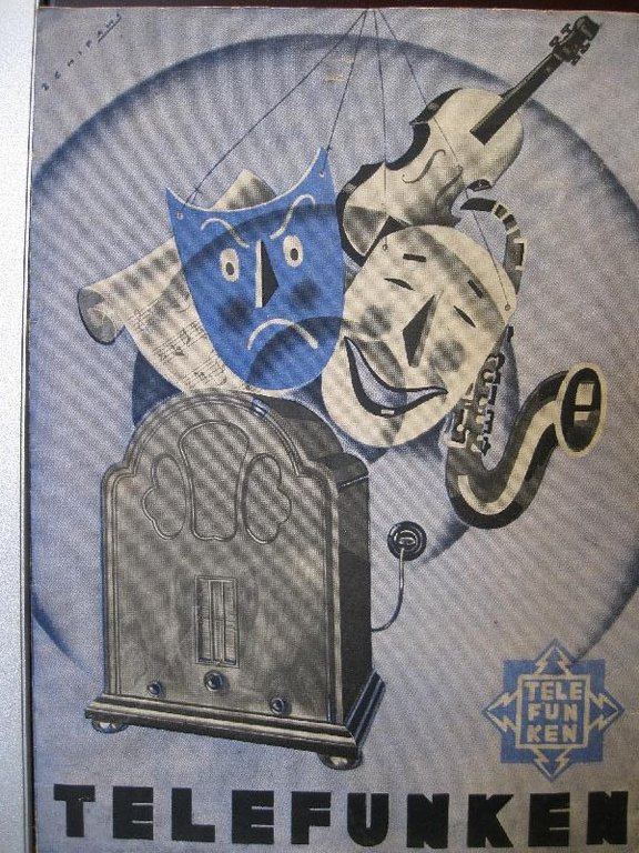 Telefunken. Pieghevole pubblicitario