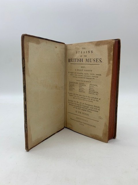 The strains of the British Muses being a select variety …