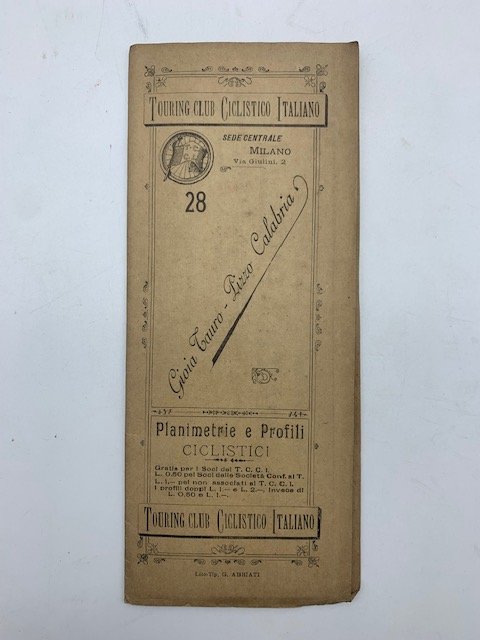 Touring Club Ciclistico italiano. 28. Planimetrie e profili ciclistici. Gioia …