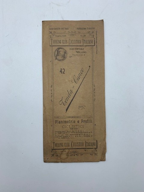 Touring Club Ciclistico italiano. 4. Planimetrie e profili ciclistici. Tenda-Cuneo