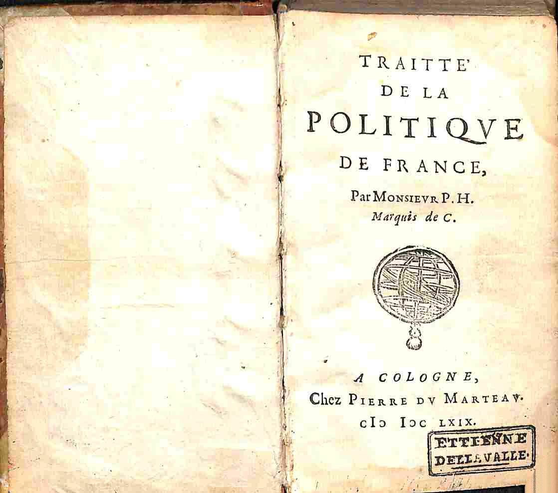 Traite de la politique de France. Par Monsieur P. H. …