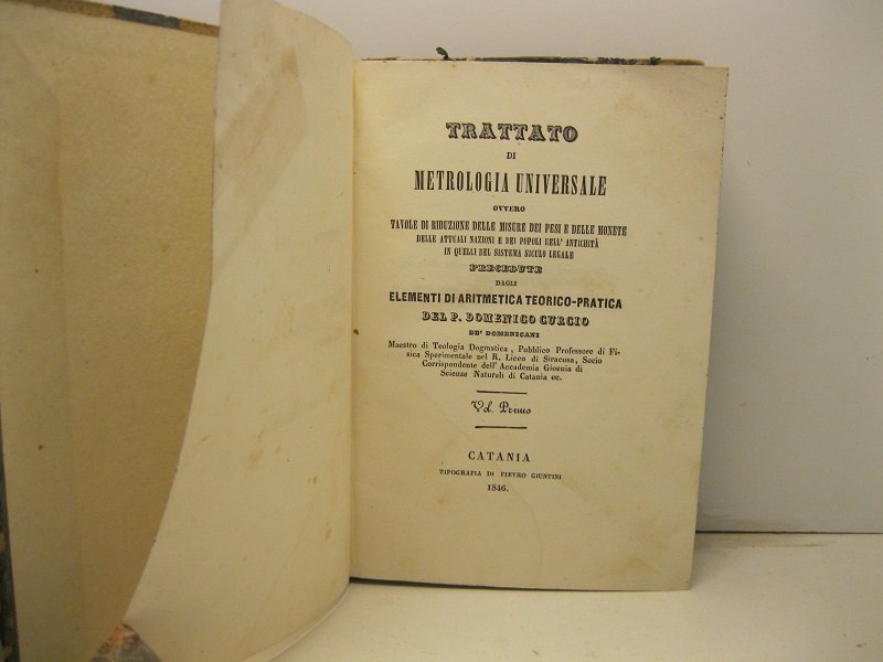 Trattato di metrologia universale ovvero tavole di riduzione delle misure …
