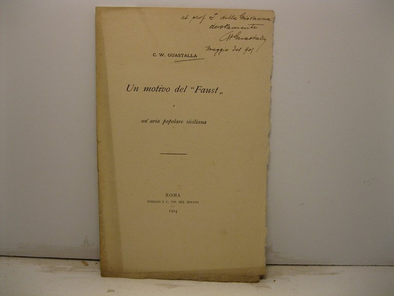 Un motivo del Faust e un'aria popolare siciliana
