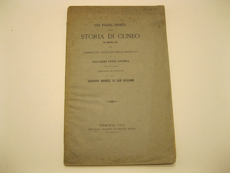 Una pagina inedita della storia di Cuneo al secolo XVI … | Immagine principale