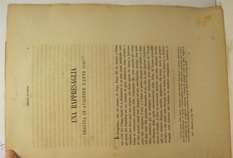 Una rappresaglia seguita in Avignone l'anno 1541