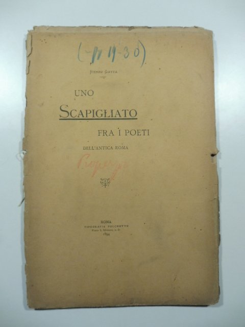 Uno scapigliato fra i poeti dell'antica Roma