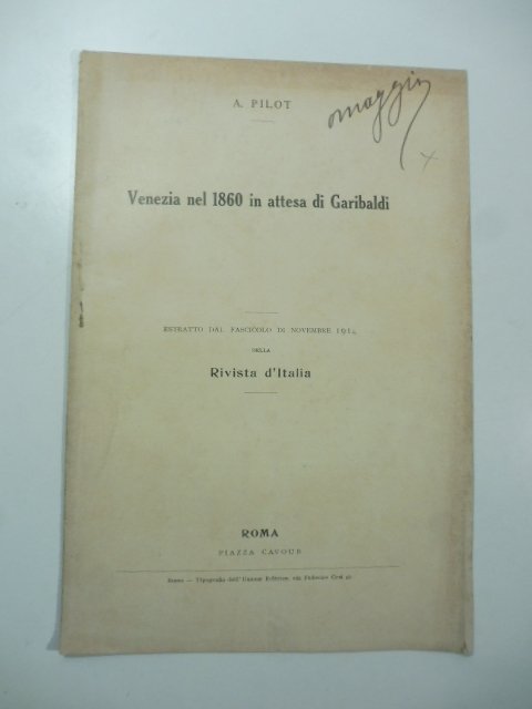 Venezia nel 1860 in attesa di Garibaldi