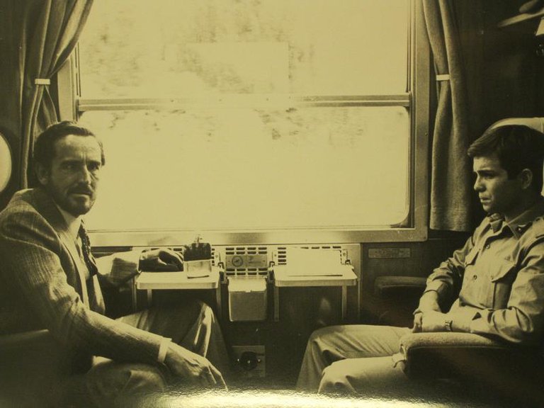 Vittorio Gassman e Alessandro Momo. Foto di scena da Profumo …