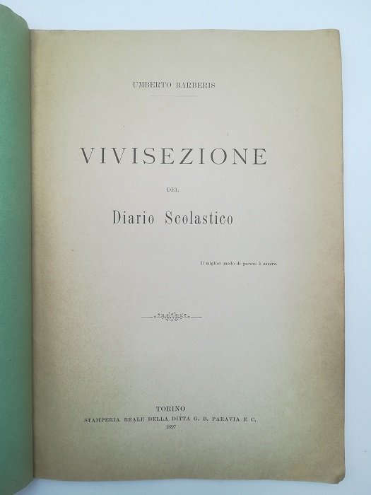 Vivisezione del diario scolastico