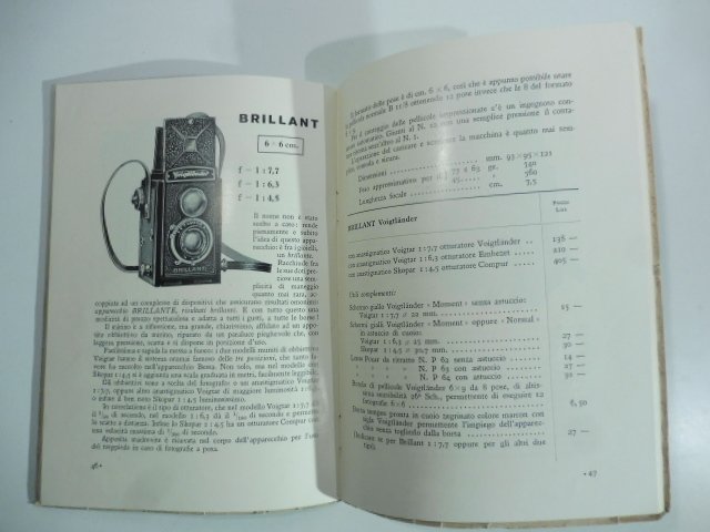 Voigtlander. Catalogo apparecchi