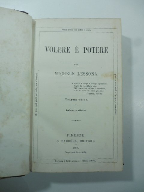 Volere e' potere. Decimaterza edizione