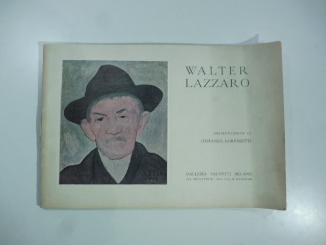 Walter Lazzaro. Galleria Salvetti, Milano. Presentazione di Costanza Lorenzetti