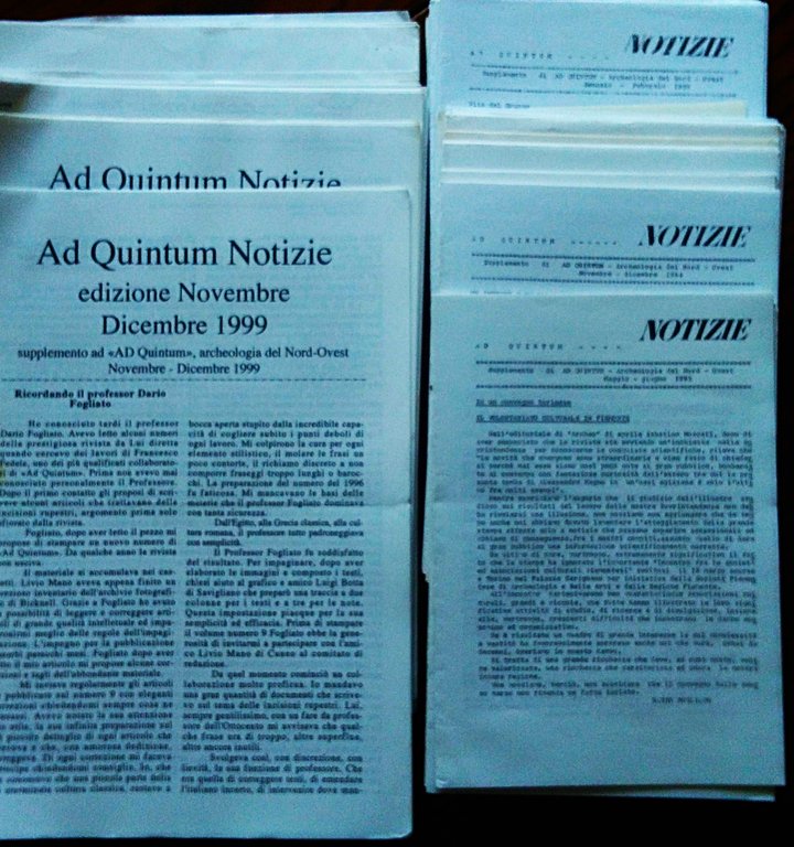 AD QUINTUM. Bollettino del Gruppo Archeologico "San Massimo", poi dal …