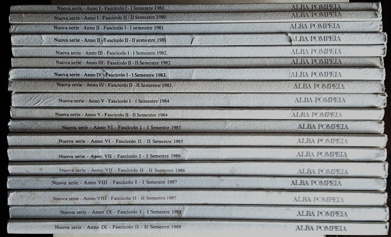 Alba Pompeia. Rivista semestrale della Società Studi Storici ed Artistici …