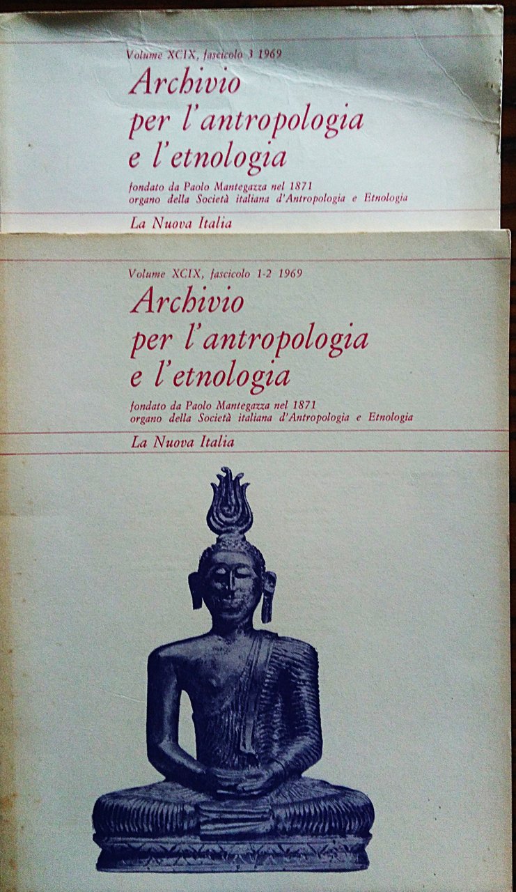 Archivio per l'antropologia e la etnologia fondato da Paolo Mantegazza. …