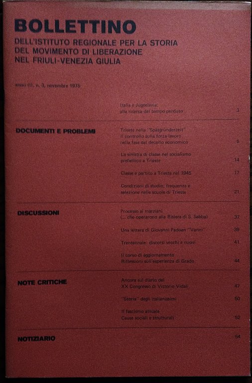 Bollettino dell' Istituto Regionale per la Storia del Movimento di … | Immagine Gallery 2