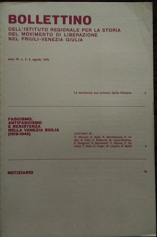 Bollettino dell' Istituto Regionale per la Storia del Movimento di … | Immagine Gallery 2