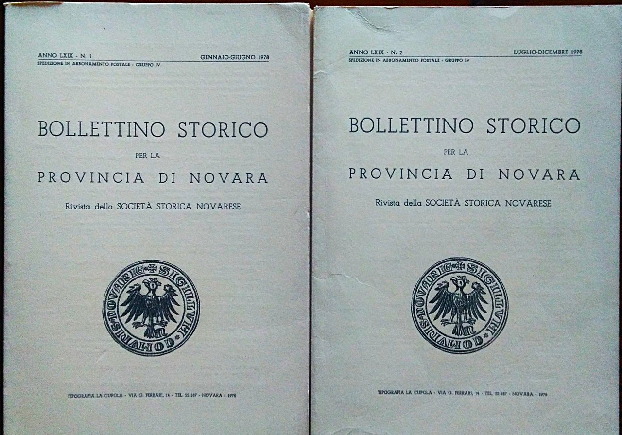 Bollettino storico per la provincia di Novara - Rivista della …