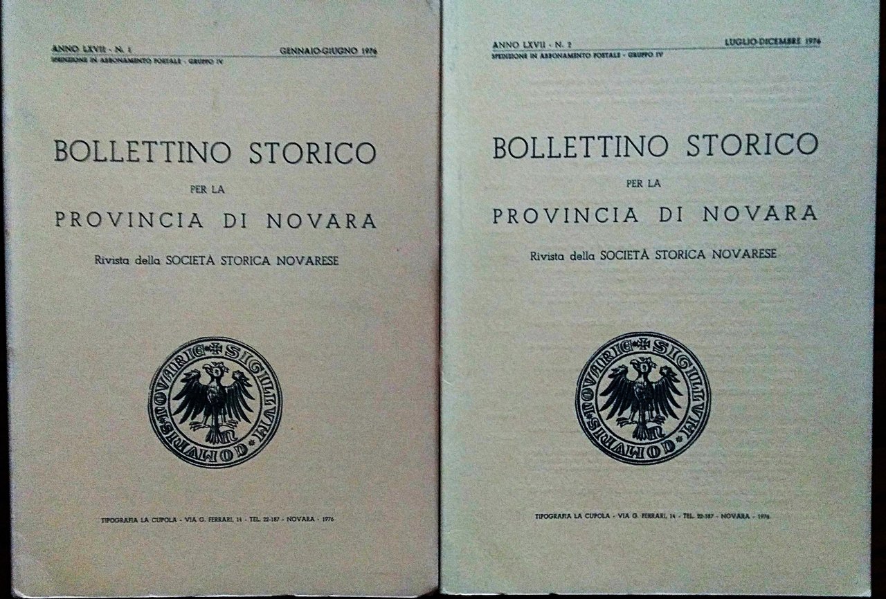 Bollettino storico per la provincia di Novara - Rivista della …