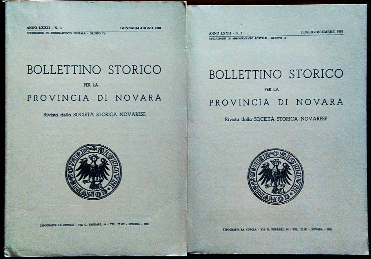 Bollettino storico per la provincia di Novara - Rivista della …