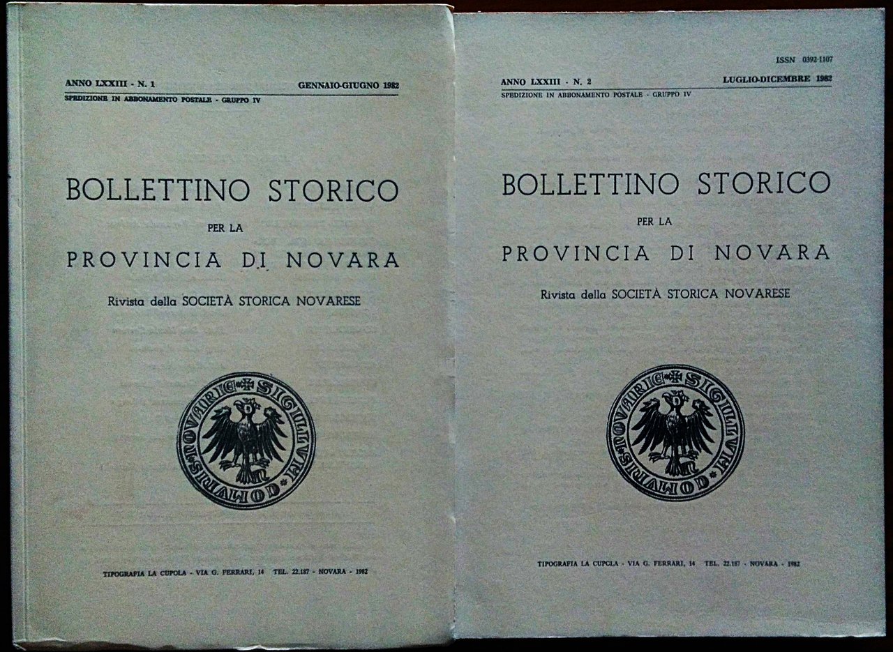 Bollettino storico per la provincia di Novara - Rivista della …