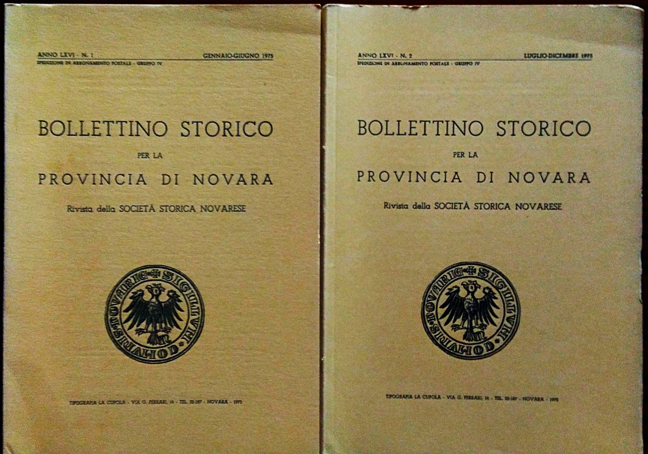 Bollettino storico per la provincia di Novara - Rivista della …