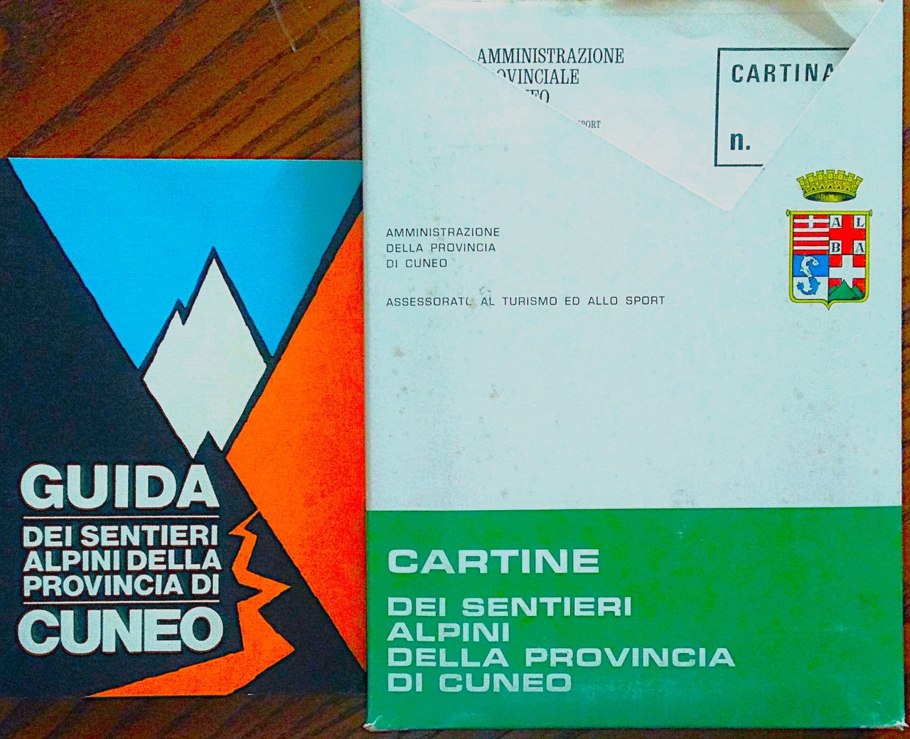 Cartine dei sentieri alpini della provincia di Cuneo.