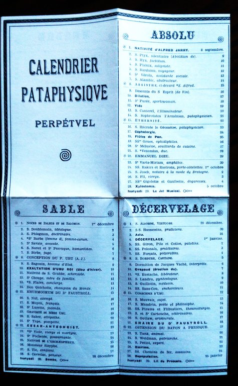 Che cos'è la Patafisica?