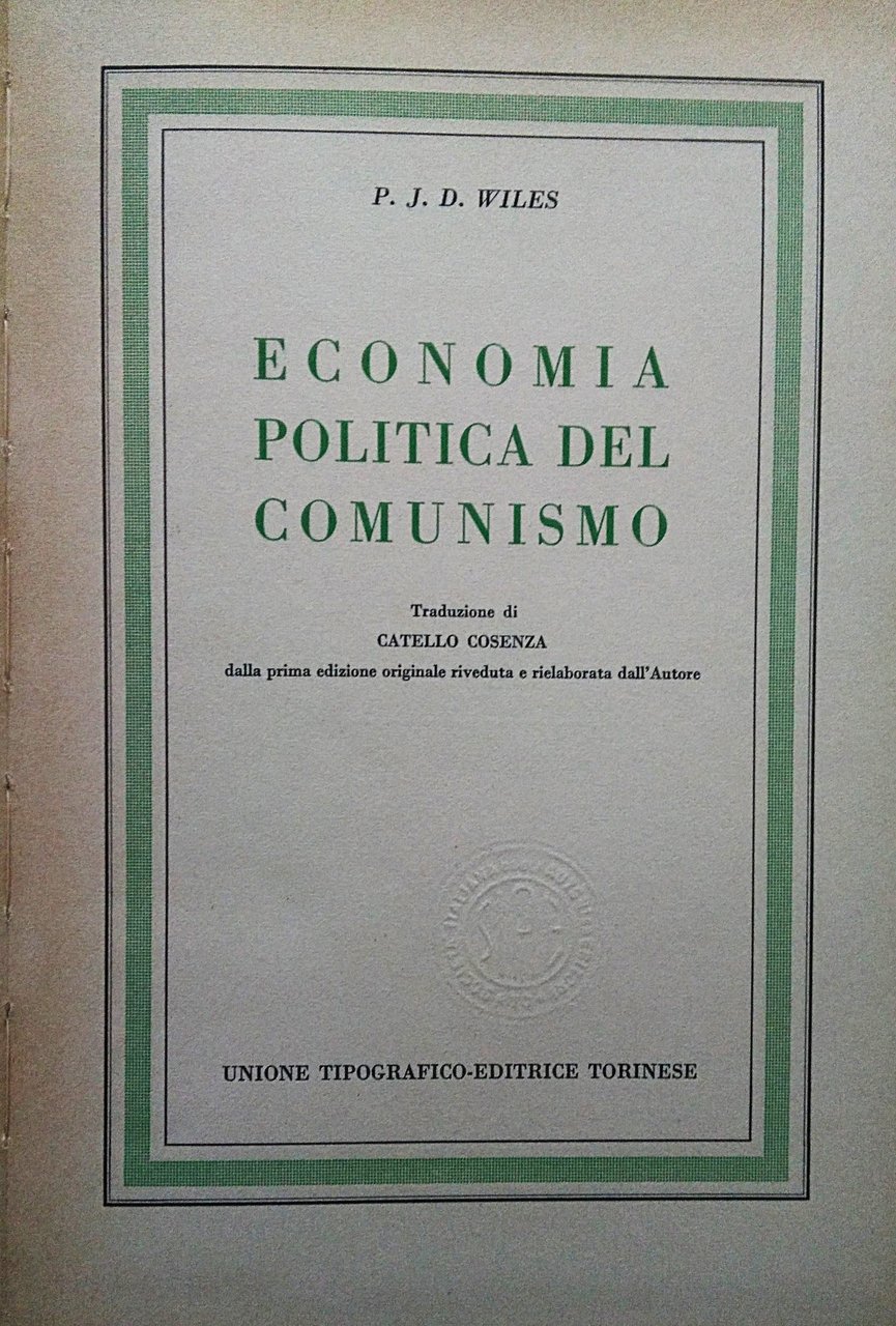 Economia politica del comunismo.