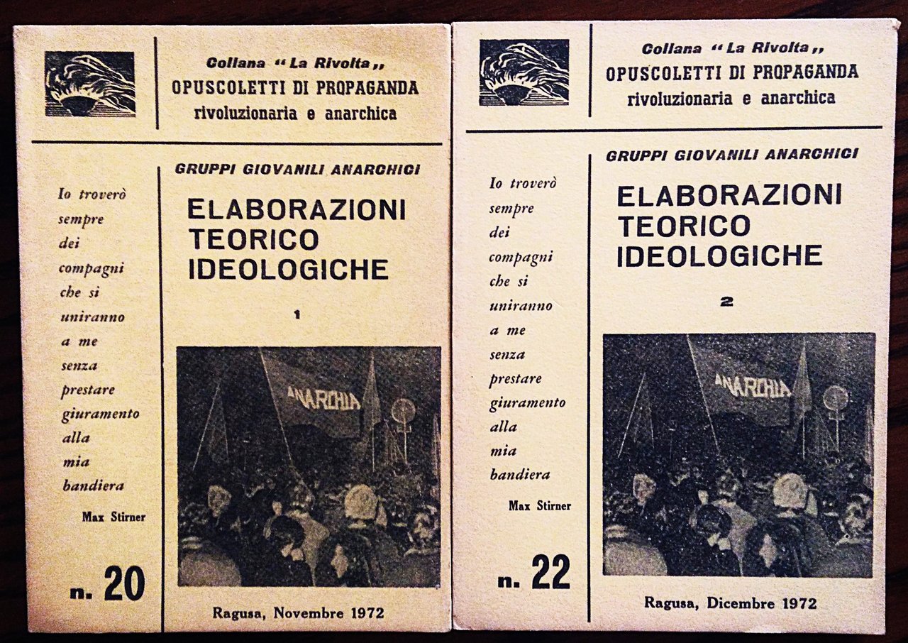 Elaborazioni teorico ideologiche.