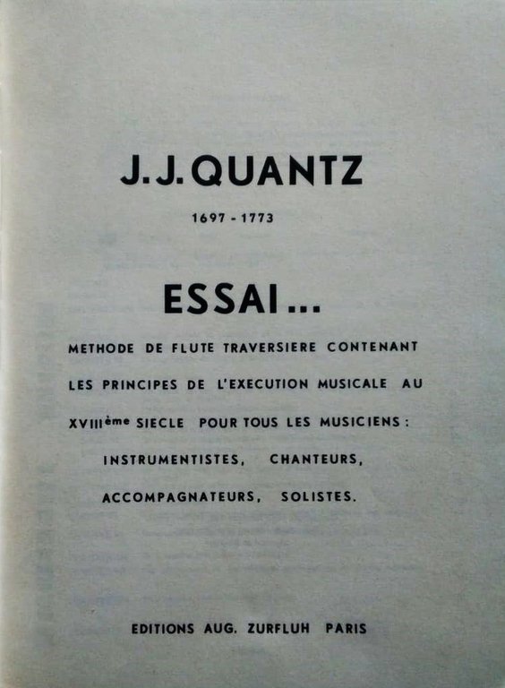 ESSAI... Méthode de flute traversière contenant les principes de l'exécution …